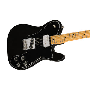 Fender Vintera 70s Telecaster Custom Electric Guitar, Maple FB, Black