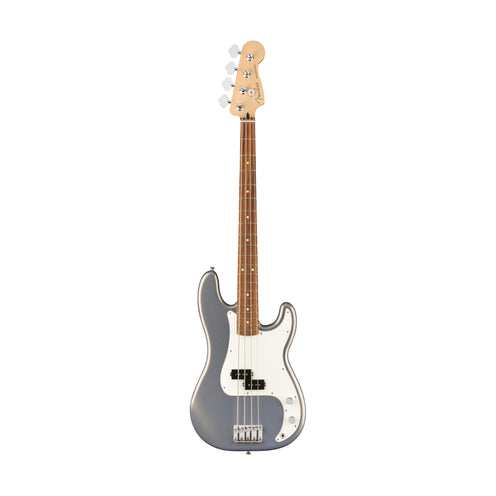 Fender Player Precision Bass Guitar, Pau Ferro FB, Silver (B-Stock)