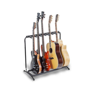 Warwick RockStand Multiple 5 (3xElectric/2xAcoustic) Guitar Rack Stand, Black