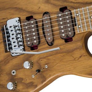 Charvel Guthrie Govan Signature HSH Caramelized Ash Electric Guitar, Caramelized Flame Maple FB, Natural