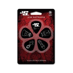 D'Addario Joe Satriani Guitar Picks, 10 pack, Heavy, Black