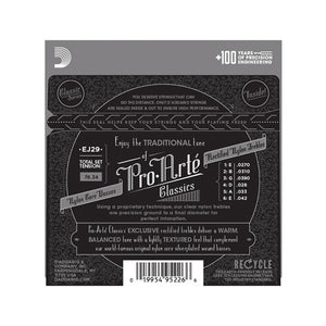 D'Addario EJ29 Classics Rectified Classical Guitar Strings, Moderate Tension