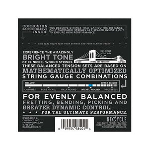 D'Addario EXL110BT Nickel Wound Electric Guitar Strings, Balanced Tension Regular Light, 10-46