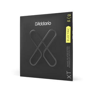 D'Addario XTE0946 XT Nickel Plated Steel Electric Guitar Strings, Super Light Top/Regular Bottom, 09-46