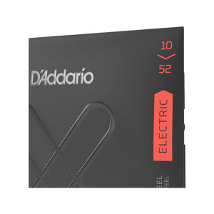 D'Addario XTE1052 XT Nickel Plated Steel Electric Guitar Strings, Light Top/Heavy Bottom, 10-52