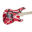 EVH Striped Series 5150 Electric Guitar, Maple FB, Red Black White Stripes