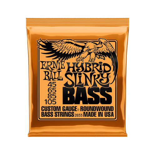 Ernie Ball Hybrid Slinky Nickel Wound Electric Bass Strings, 45-105