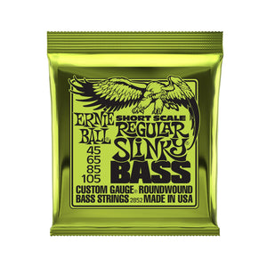 Ernie Ball Short Scale Nickel Wound Regular Slinky Bass, 45-105