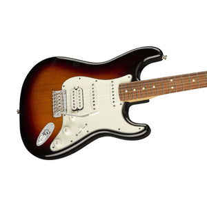 Fender Player HSS Stratocaster Electric Guitar, Pau Ferro FB, 3-Tone Sunburst