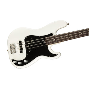 Fender American Performer Precision Bass Guitar, RW FB, Arctic White