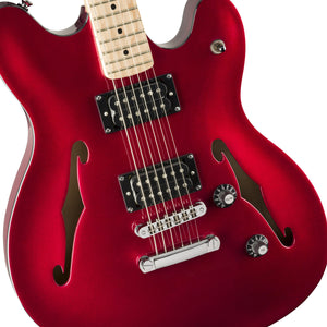 Squier Affinity Series Starcaster Electric Guitar, Maple FB, Candy Apple Red