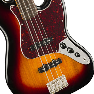 Squier Classic Vibe 60s Jazz Bass Guitar, Laurel FB, 3-Tone Sunburst