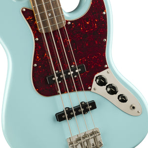 Squier Classic Vibe 60s Jazz Bass Guitar, Laurel FB, Daphne Blue