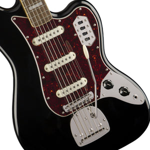 Squier Classic Vibe Bass VI Electric Guitar, Laurel FB, Black