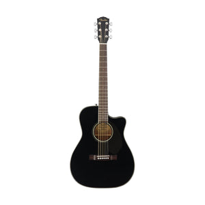 Fender CC-60SCE Concert Acoustic Guitar, Walnut FB, Black