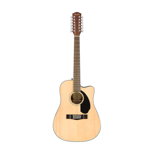 Fender CD-60SCE Dreadnought 12-string Acoustic Guitar, Walnut FB, Natural