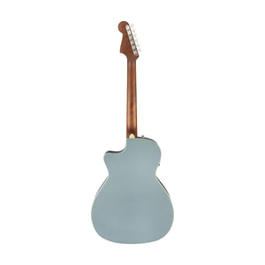 Fender California Newporter Player Medium-Sized Acoustic Guitar, Walnut FB, Ice Blue Satin