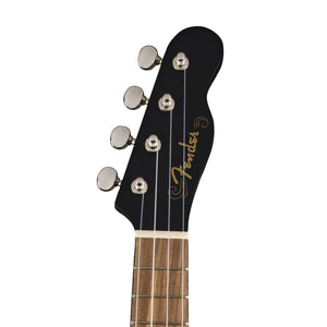 Fender Venice Soprano Ukulele, Walnut FB, Black