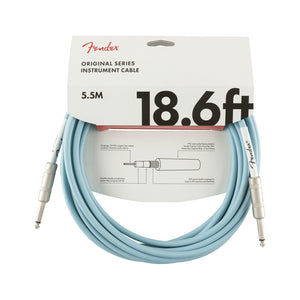 Fender Original Series Instrument Cable, 18.6ft, Daphne Blue