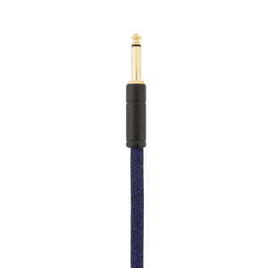 Fender Festival Hemp Angled Instrument Cable, 18.6ft, Pure Hemp, Blue Dream