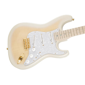 Fender Japan Ritchie Kotzen Stratocaster Electric Guitar, Maple FB, See-Through White Burst