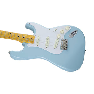 Fender Japan Traditional 50s Stratocaster Electric Guitar, Daphne Blue