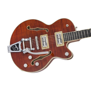 Gretsch G6659TFM Players Edition Broadkaster Jr Centre Block Single-Cut Guitar w/String-Thru Bigsby, Bourbon Stain