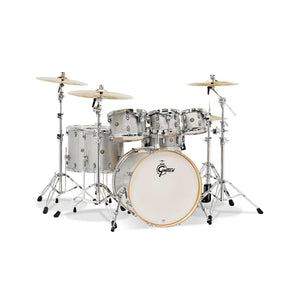 Gretsch CM1-E826P-SS Catalina Maple 7-Piece Drum Shell Kit, Silver Sparkle