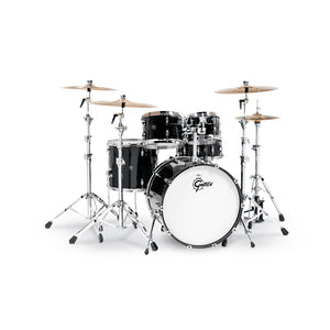 Gretsch RN2-E825-PB Renown Maple 5-Piece Drum Shell Kit Set (22inch Bass), Piano Black