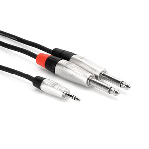 Hosa HMP-010Y Pro Y Cable, 3.5mm TRS to 1/4inch, 10ft