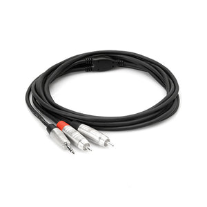 Hosa HMR-006Y Pro Y Cable, 3.5mm TRS to RCA, 6ft