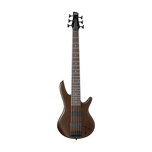 Ibanez GSR206B-WNF 6-String Electric Bass Guitar, Walnut Flat