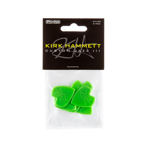 Jim Dunlop 47PKH3N Kirk Hammett Jazz III Pick, 6-Pack