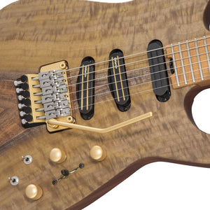 Jackson Custom Shop USA Ltd Signature Phil Collen PC1 Claro Walnut Guitar, Flamed Maple FB, Natural