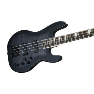 Jackson JS Series Concert Bass JS3Q Guitar, Amaranth FB, Transparent Black Burst