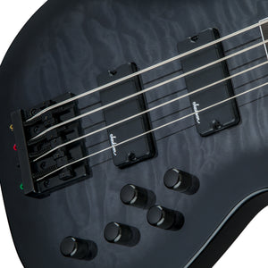 Jackson JS Series Concert Bass JS3Q Guitar, Amaranth FB, Transparent Black Burst