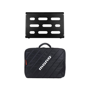 MONO Pedalboard Small, Black and Club Accessory Case 2.0, Black