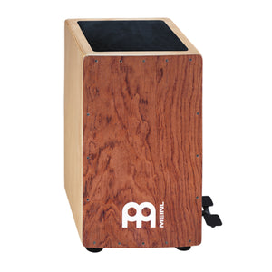 MEINL Percussion CAJ100BU-M Ergo-Shape Pedal Cajon, Bubinga