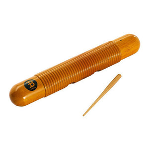 MEINL Percussion GU1AM Wood Guiro w/Wooden Scraper, Amber