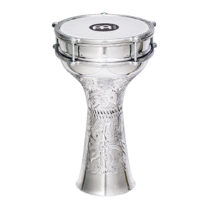 MEINL Percussion HE-113 7 1/4 x 13 1/3inch Aluminum Darbuka, Hand-Hammered