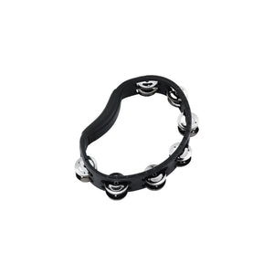 MEINL Percussion HTMT1BK Headliner Series Handheld ABS Tambourine, 2 Rows, Black