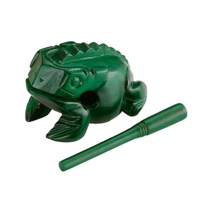 NINO Percussion NINO515GR Wood Frog Guiro, Large, Green