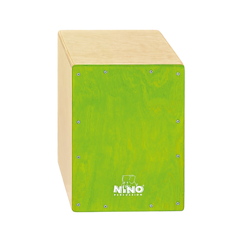 NINO Percussion NINO950GR 13inch Tall, Birch Cajon, Green Frontplate