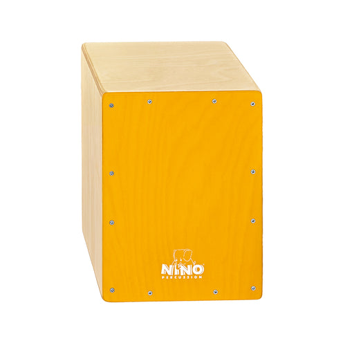 NINO Percussion NINO950Y 13inch Tall, Birch Cajon, Yellow Frontplate