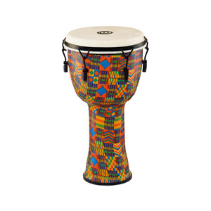 MEINL Percussion PMDJ2-L-G 12inch Mechanical Tuned Travel Series Djembe, Goat Head, Kenyan Quilt