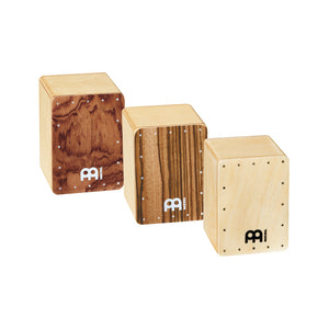 MEINL Percussion SH50-SET Mini Cajon Shakers, Assortment of 3