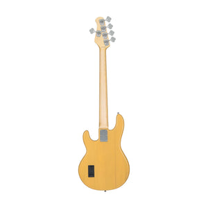 Sterling by Music Man RAY25CA-BSC 5-String Electric Bass Guitar, Maple FB, Butterscotch (RAY25CA-BSC-M1)