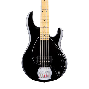 Sterling S.U.B Series RAY5 5-String Electric Bass Guitar, Maple Neck, Black